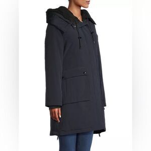 Sam Edelman | Navy Hooded Parka Coat | size large